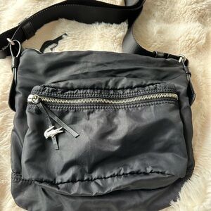 Lacoste Black Nylon Crossbody Bag